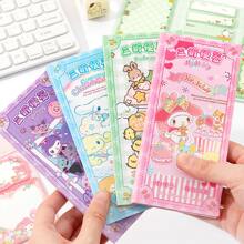 Sanrio 1pack 180 Self-Adhesive Sticky Notes, - Cute Cartoon Sticky Note Pads For Planners And Organizers, Rectangular, Sanrio Kuromi My Melody Cinnamoroll Pochacco Official Licensed Merchandise