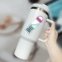 3" Emotional Support Water Bottle Sticker | Fun Mental Health Vinyl Decal For Water Bottles | Waterproof Sticker For Laptops, Journals, Notebooks | Mental Health Awareness Gift | Must-Have Accessory For Couples - 1 - View 3