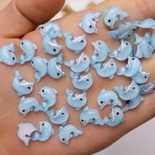 20/50/100pcs Dolphin Decorations, Resin Crafts For Nail Art And DIY Phone Case Decor, Ocean Animal Series Accessories For Handmade - Dolphin Nail Art - View 9