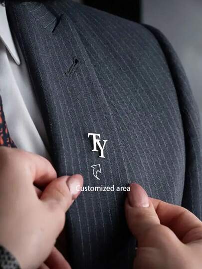 1 Stück individueller Doppelbuchstaben Pin, Edelstahl Initialen Klang Pin, personalisierter Paar Pin, Herren Anzug Revers Pin, minimalistischer Herrenschmuck.