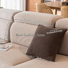 1pc Waterproof Jacquard Universal Stretch Sofa Cushion Cover, Modern Simple Style Anti-Slip Sofa Cover, Living Room Sofa Protector Fits L-Shaped Sofa And 1/2/3/4 Seater Sofa, All Seasons - Chocolate Brown - View 22