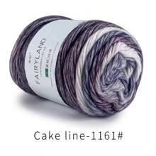 1 件 100 克渐变彩虹羊毛纱彩虹羊毛纱柔软手工编织蛋糕纱帽子围巾毛衣染色钩编花式混纺纱针织纱，生日装饰，圣诞礼物，节日必备，个性化礼物，秋季家居装饰