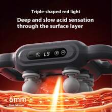 Fascia Gun Eight Heads Professional Portable Muscle Fascia Gun Charging Model Office Vibration Fitness Massage Instrument Holiday Gift For Friends, Parents And Partners With Great Power
