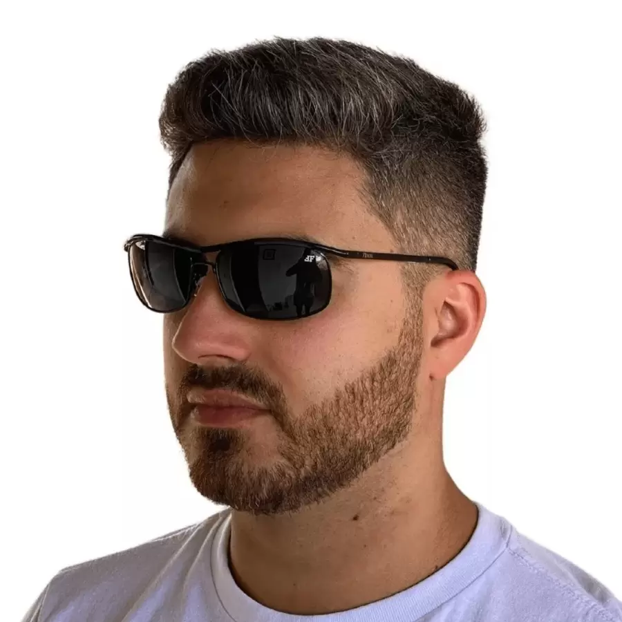 Finoti Men's Sunglasses Demolidor 3339 Original Finoti UV400 Protection Matrix - Black - Black - View 1