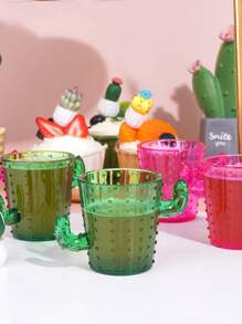 Bộ 6/12 ly nhựa hình xương rồng, ly thủy tinh 2oz, bộ sản phẩm mới lạ vui nhộn và dễ thương, thích hợp cho tiệc độc thân, tiệc theo chủ đề phương Tây/tequila, tiệc theo chủ đề lễ hội hóa trang, có thể rửa bằng máy rửa chén - Nhiều màu - Xem 6