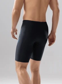 361degree Men's Professional Athletic 5-Inch Swim Trunks, Drawstring Waist, Inbuilt Lining, Side Stripe Print, Quick Dry High Stretch Fabric, Suitable For Vacation, Beach, Spa, Kayaking, Windsurfing, Sailing, Diving, Surfing, Snorkeling, Beach Volleyball, Fitness, Teens And Adults, All Season