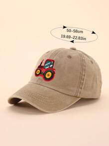 A Children's Spring And Summer Sun Visor Baseball Cap Cartoon Embroidery Patch Cap Outdoor Travel Sun Hat - Multicolor - View 5