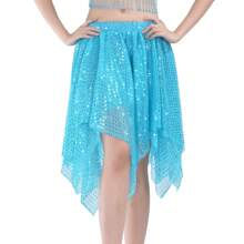 Shimmering Dance Skirt Set - Ideal For Belly Dance & Latin Practice/Performance Attire Fall Clothes For Women - Multicolor - View 12