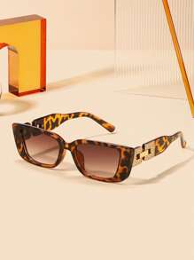 半副女士轻盈奢华优雅长方形时尚眼镜，适合假日郊游、度假、派对和节日礼物，优雅百搭，是夏季海滩度假、户外活动和旅行的理想之选。 - 彩色 - 查看 6