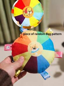1 Pc Dog Toy - Cartoon Pattern, Interactive No-Battery Sound Toy For All Breeds, Durable Puppy Play And Training Game Accessory