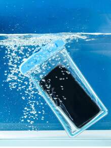 Bolsa impermeable universal para teléfono, funda de teléfono impermeable, bolsa impermeable para teléfono, bolsa impermeable universal para teléfono celular para la playa y la piscina, bolsa impermeable y a prueba de polvo para teléfonos móviles, bolsa protectora universal para teléfono celular, protector transparente con unicolor para ducha, actividades al aire libre, rafting, natación, buceo, para piscina, baño, bolsa de protección para teléfono móvil - protege tu teléfono contra daños por agua - Multicolor - Ver 5