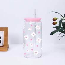 1 stuk modieuze 16oz roze plastic beker met strik, deksel en rietje, perfect voor ijskoffie en smoothies. Ideaal cadeau voor vrouwen en zussen. Geschikt voor kantoor, thuiskantoor, de start van het schooljaar en een waterbeker voor studenten.