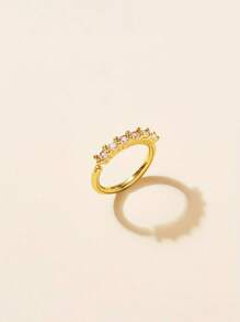 1 Pc Elegant Copper Zirconia Nose Stud - Sparkling Piercing Jewelry For Everyday Wear & Special Occasions - Nose Piercing - View 7