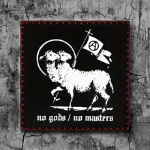 1 buc. No Masters Print Punk Patch Cosut Petepe umoristice pentru îmbrăcăminte Jachetă Trucker Hat Cadou - Culori mixte - Vizualizare 1