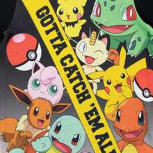 pokemon Pyjamas | Pikachu Boys' Pyjama Sets | Long Sleeve Kids Pjs - Black - View 5