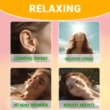 Sumwitum 20 PCS Ear Candles,Hopi Ear Candles Natural Beeswax Canding Cones Ear Wax Remover Candles 100%  Cylinders Fragrance Hollow Cone Candles With(8 Colours)+10 Protective Disks - Yellow - View 4