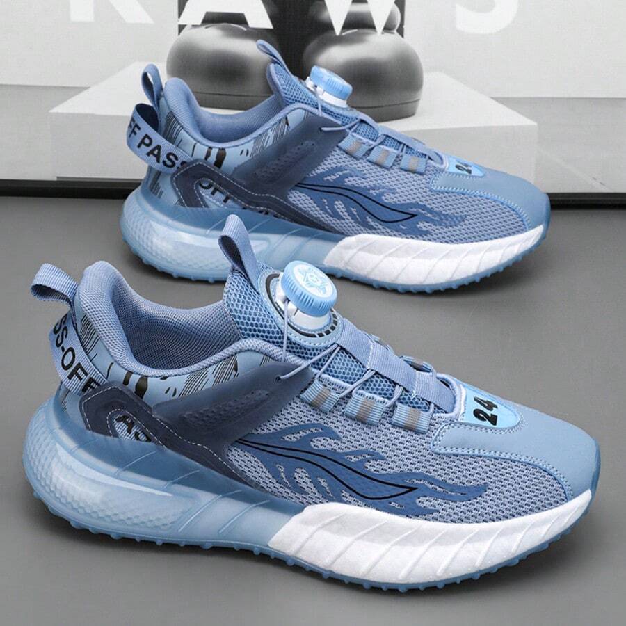 男士运动、跑步、网球、步行鞋 - 藍色 - 查看 1