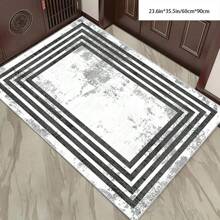 [Crystal Velvet, PVC Bottom, 5mm Thickness] 1pc Bohemian Style Carpet - Waterproof, Anti-Slip, Absorbent, Machine Washable, Soft & Comfortable Mat, Suitable For Kitchen, Living Room, Bedroom, Hallway, Bathroom, Laundry Room - Easy To Clean, Carpet, Home Decor Home Bathroom Decor Bath Rug Outdoor Rug Door Mat
