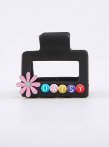 1pc Custom Hair Claw 5cm Clip Custom Letter Clip Fashionable And Cute Daisy Hair Clip, Back Of The Head Plate Hair Clip Hair Claw Suitable For Valentine's Day Gifts, Anniversary Gifts, Party Gifts, Mother's Day Gifts, Gifts For Best Friends