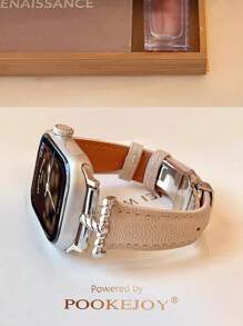 Leather Apple Watch Band Compatible With Apple Watch Series 8/9/7/6/5/4/3/2/1, And Apple Watch Ultra 40mm 44 41 45 49 42 38mm, Fashionable Bracelet For Women, Non-Stuffy, Comfortable To Wear, Perfect Fit For Wrist