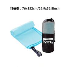 1 Toalla de ejercicio de secado rápido, toalla absorbente de sudor de microfibra de secado rápido, cómoda y suave, con una bolsa portátil, un imprescindible para gimnasios, playas, apta para correr, yoga, campamento al aire libre, playas, etc. - Multicolor - Ver 16