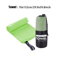 1 Toalla de ejercicio de secado rápido, toalla absorbente de sudor de microfibra de secado rápido, cómoda y suave, con una bolsa portátil, un imprescindible para gimnasios, playas, apta para correr, yoga, campamento al aire libre, playas, etc. - Multicolor - Ver 9