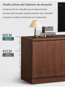 Modern 55 Inch Wooden TV Stand 120cm - 棕色 - 查看 4