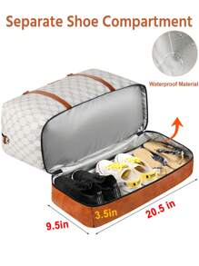 3pcs IBFUN Travel Bag Set - Handbag, Foldable Tote Bag With Shoe Compartment, Fitness Bag, Suitable For Business Trip, Travel, Clothing Storage - Multicolor - View 6