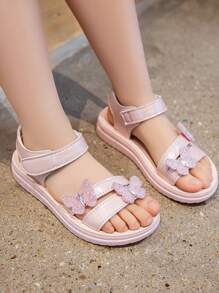 2025 Summer New Children Sandals, Korean Fashion Open Toe Beach Shoes For Girls, Student Sandals - Pink - View 2
