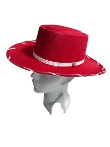 Sombrero de Comisario Woody y Jessy la Vaquerita, para Niños y Bebés - Rojo - Ver 3