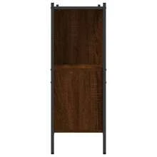 Bibliothèque en bois marron 102x28x77,5 cm bois d'ingénierie