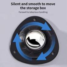 4Pcs/Set Self Adhesive Caster Wheel 360 Swivel Heavy Duty Moving Furniture Casters Mini Mute Plastic Rolling Pulley,School Supplies,Back To School