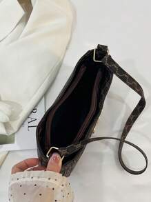New Fashion Casual Women Shoulder PU Plain Black, Coffee, Khaki Color Bowknot Metal Hardware Ladies Underarm Cosmetic Wallet Pouch Bag