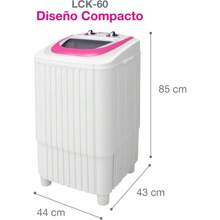 Lavadora Compacta Semiautomática de 6 Kg con Timer y Paro Automático, 2 Velocidades, Sistema de Impulsor Reversible, Perilla Selectora, Fácil de Limpiar y Mover, Blanca LCK-60 - 1 - Ver 7