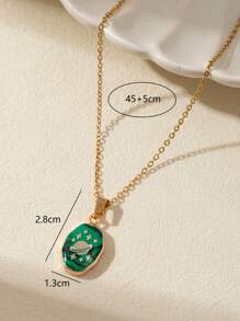 1 Lucky Stone Necklace For 12 Constellations Aries Amethyst Star/Taurus Lapis Lazuli Snake/Gemini Aquamarine Hand/Cancer Rose Quartz Eye/Leo Green Strawberry Leaves/Virgo Rose Quartz Chrysanthemum Tree Of Life Accessories Shiny Pendant Necklace Valentine's Day Gift Dating Annual Meeting Party Decoration Long Necklace Deep V Sweater Chain Birthday Gift Bohemian Style,Mom,Mother,Mother's Day,Gift - Colorful - View 21