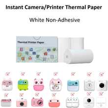 Instant Print Camera met rollen thermisch printerpapier, digitale camera met 8GB SD-kaart, kerst- en verjaardagscadeaus voor het maken van foto's en afdrukken