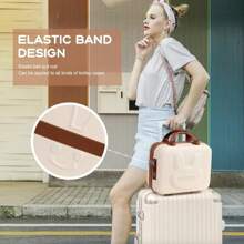 Travel Toiletry Bag Portable Cosmetic Bag Organized Pouch - 淺藍色 - 查看 3