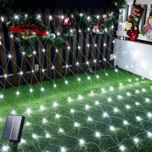 One Piece Of Solar Light Net, Waterproof Solar Light, 8 Lighting Modes, Fenced Lights For Garden, Garden Lawn Shrub, Fence, Indoor And Outdoor Party Decoration (Multi-Color)