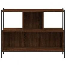 Bibliothèque en bois marron 102x28x77,5 cm bois d'ingénierie