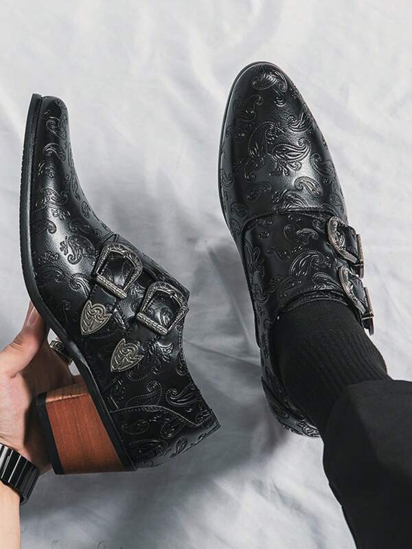 Scarpe eleganti da uomo dalla punta affusolata, comode scarpe da vestire con suola in gomma antiscivolo e allacciate