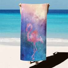 1 Pc Extra Large Flamingo Print Ultra-Soft Microfiber Beach Towel - Quick Dry, Non-Stick And Extra Plush, Skin-Friendly And Portable, Suitable For Fun Travel, Yoga, Picnic And Pool Party Summer,Holiday - Multicolor - View 21