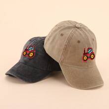 A Children's Spring And Summer Sun Visor Baseball Cap Cartoon Embroidery Patch Cap Outdoor Travel Sun Hat - Multicolor - View 1