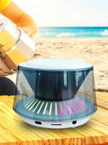 1pc RGB Mini Cannon Bluetooth Audio Speaker, Portable Colorful Light Bluetooth Speaker For Home Desktop Atmosphere, Immerse Yourself In Music, Share Happiness With Friends, Christmas And Thanksgiving Gift For Family And Friends - Multicolor - View 6