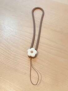 可爱篮子兔子优雅花卉硅胶手机挂绳腕带耳机套钥匙扣钥匙圈,新款女学生款,便携式防丢U盘CCD吊坠,多功能手机绳礼物,适合母亲、家人、朋友、生日、节日手机挂饰、手机链 - 彩色 - 查看 12