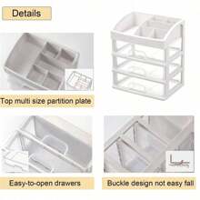 Clear Makeup Storage Box For Eyebrow Pencils And Brushes - Makeup Storage Box With Container