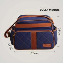 Luxury 2-Piece Maternity Bag Kit For Baby Girl And Boy - 藍色 - 查看 7