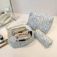 Quilted Ditsy Floral Cosmetic Bag, Large Capacity Portable Hand Bag, Cute Retro Countryside Style Clutch, Portable Travel Toiletry Organizer Makeup Bag, Room Decor, Bags, Makeup Bag, Vanity, Travel, Make Up Bag, Travel Essentials, Organizer, Storage, Travel Essential, Makeup Organizer, Makeup Bags, Toiletry Bag, Desk Organiser, Cosmetic Bag, Makeup Pouch, Make Up Organizer, Vanity Accessories, Make Up Pouch, Makeup Bags,Cosmetic Bag,Makeup Organiser,Travel,Makeup Pouch,Bag,Vanity,Make Up Pouch,Travel Essentials,Pouch Bag,Travel Essential,Vanity Accessories,Small Makeup Bag,Makeup Pouch,Cosmetic Bag,Travel Essential,Large Capacity,Large Makeup Bag