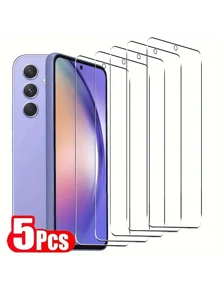 5 Stück Hochauflösender gehärteter Glas Bildschirmschutz, Vollflächenabdeckung, einfache Installation, hohe Klarheit, keine Blasen, kratzfest, bruchsicher, geeignet als Geschenk zum Geburtstag, Ostern, Weihnachten, für Familie, Freunde, Freund/Freundin, Handyzubehör wasserdicht stoßfest, Anti-Sturz, Anti-Fingerabdruck