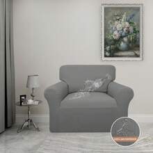 Funda de sofá impermeable, funda de sofá impermeable doble, funda de sofá de jacquard elástico, protector de muebles a prueba de fugas para niños, mascotas, perros y gatos - Gris - Ver 7