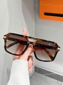 1 Pair Unisex Minimalist Style Fashion Glasses, Suitable For Beach, Driving, Vacation, Fishing, Festival Outfits, Street, Sports, Outdoor Activities, Travel, Parties For Summer Beach Vacation, Outdoor, Travel